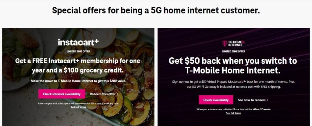 T-Mobile 5G Home Internet Special Offers